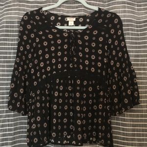 3 FOR 20 Target Bell Sleeve Peplum Blouse
